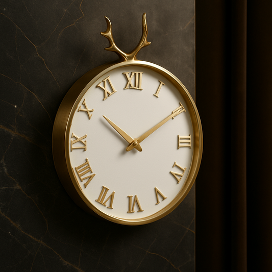 Luxury Antler Wall Clock