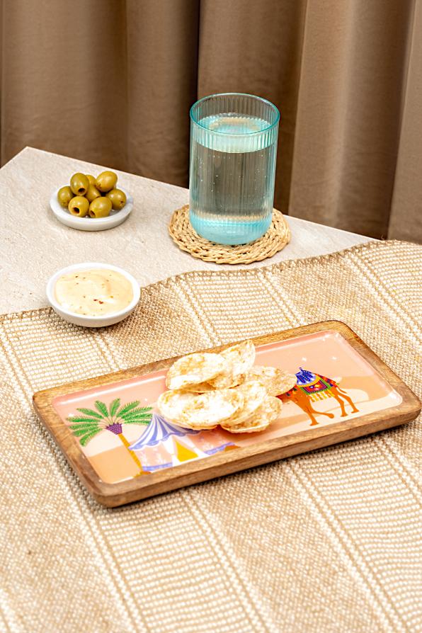 Wooden Tray - Rajasthani Folk