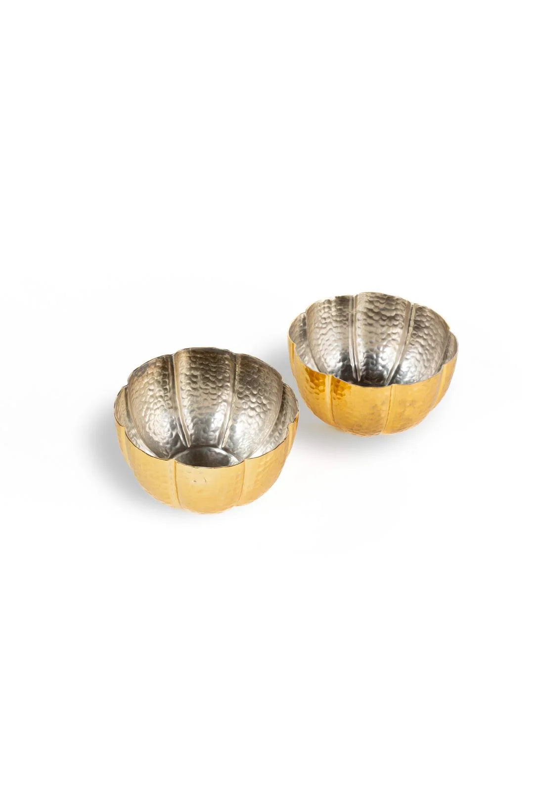 Serving Bowl Two Tone Hammered