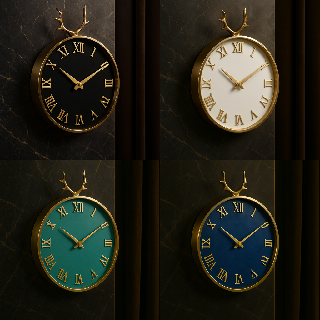 Luxury Antler Wall Clock