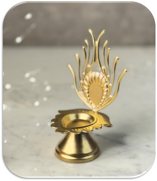 Handcrafted Metallic Diwali Diya Set of 4