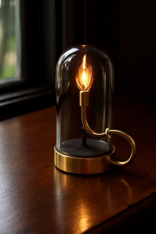 Curvo Glass Dome LED Table Lamp – Vintage Meets Modern
