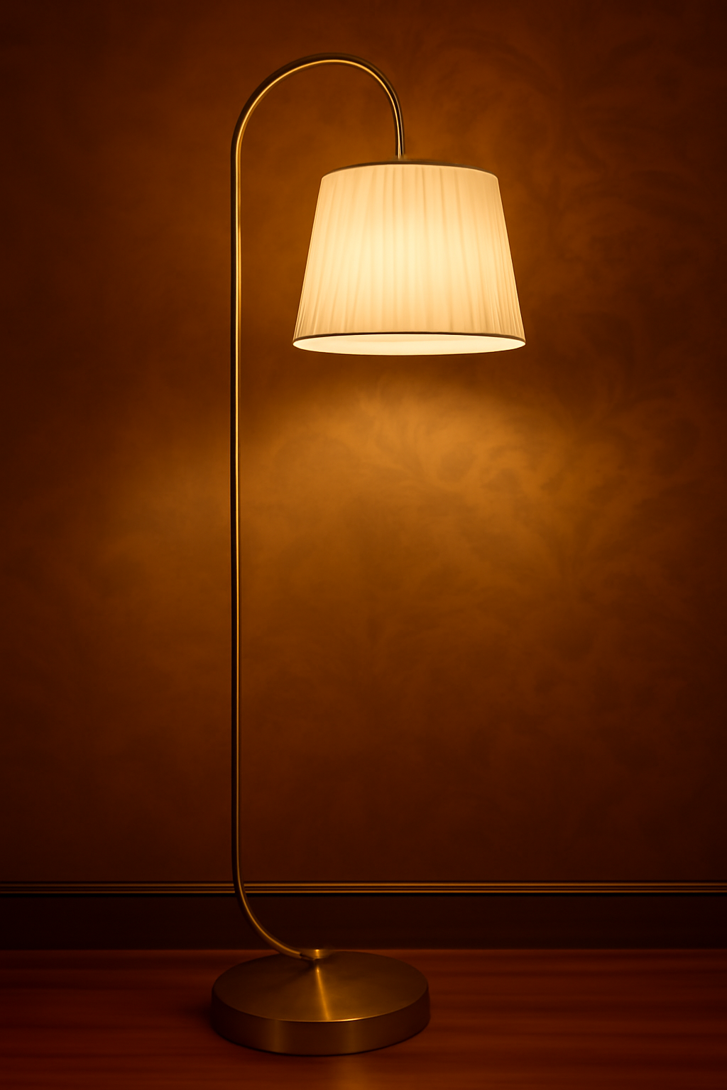 Classic Gold Arched Floor Lamp