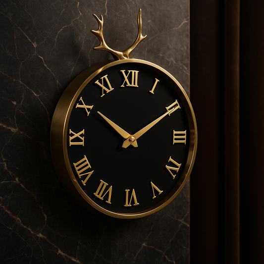 Luxury Antler Wall Clock