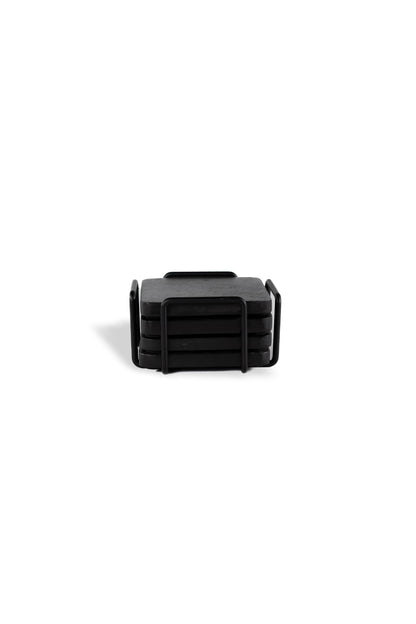 Coasters Wooden Black with stand