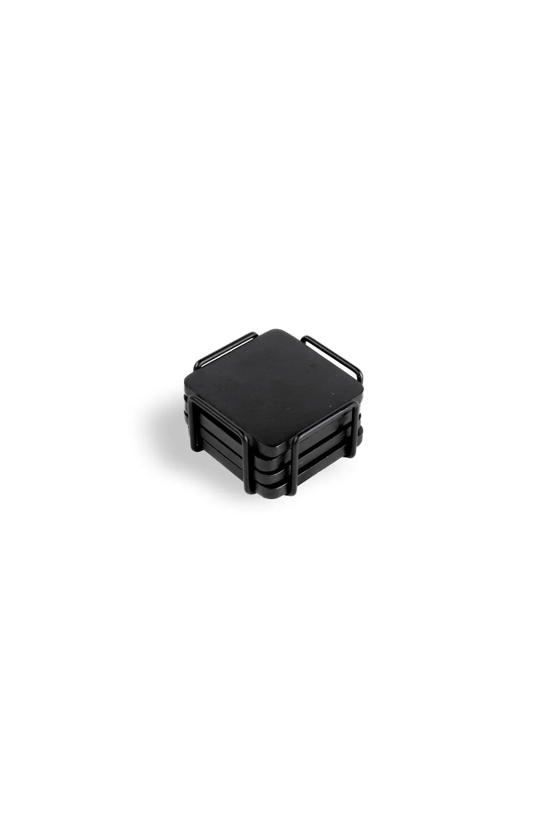 Coasters Wooden Black with stand