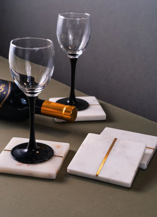 Marble Coaster Set of 4 - Square
