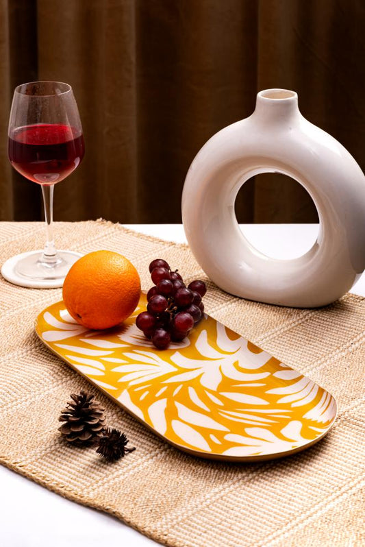 Metallic Tray - Abstract Artwork