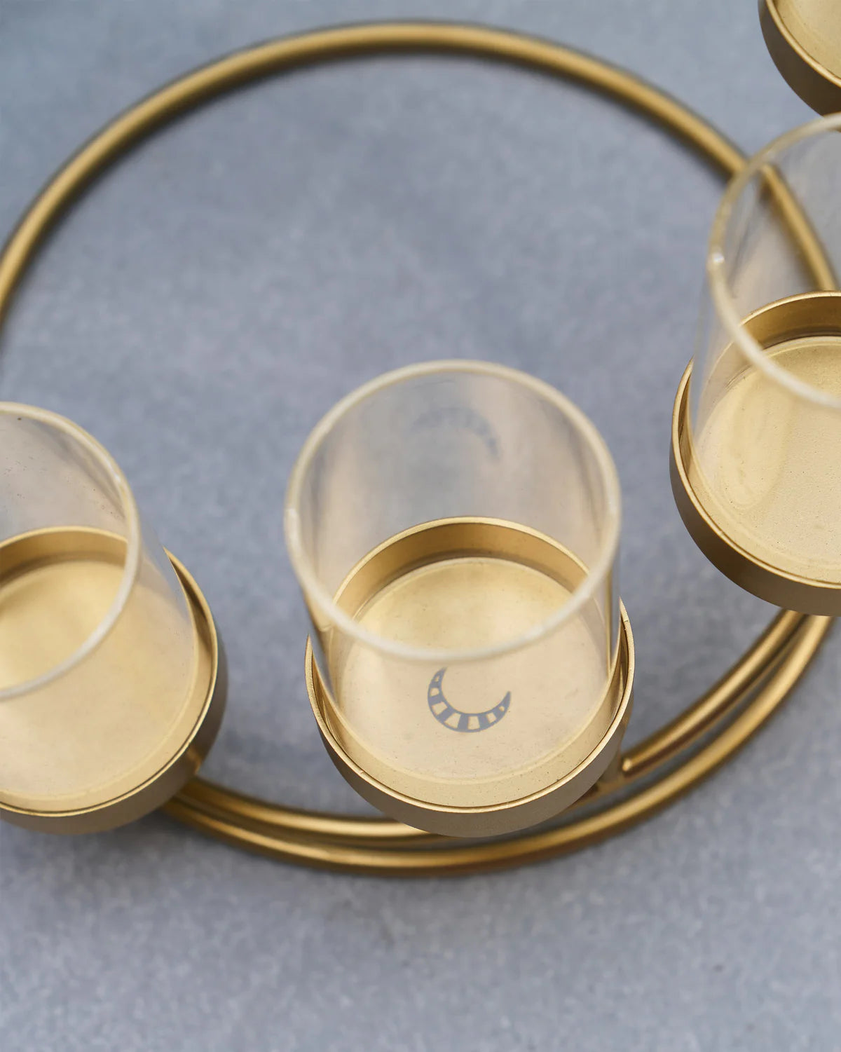 Handcrafted Metallic Light Holder