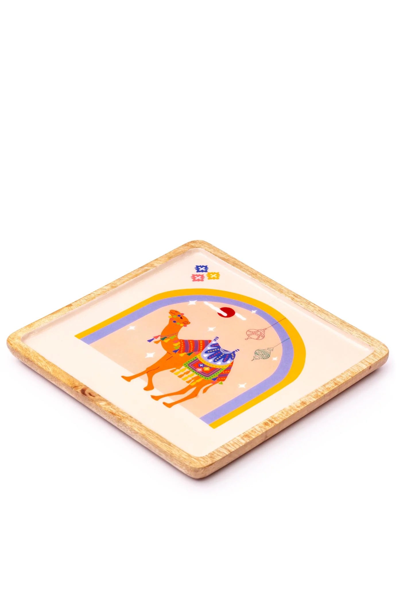 Wooden Tray - Rajasthani Folk