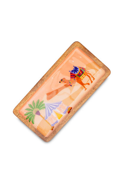 Wooden Tray - Rajasthani Folk