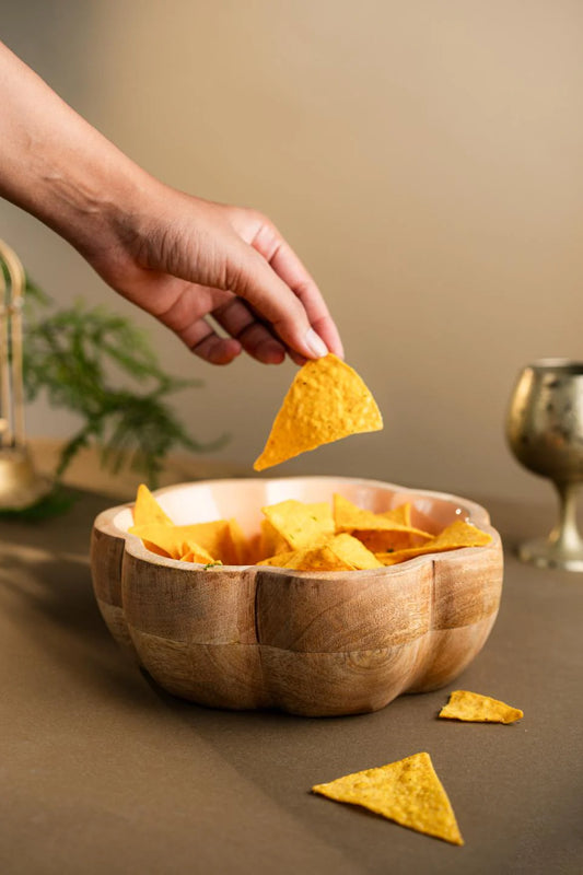 Wooden Flower Bowl