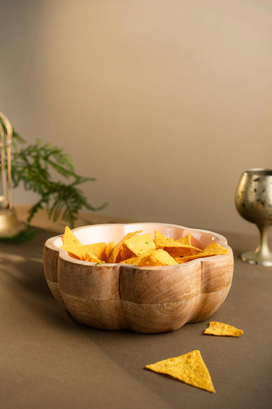Wooden Flower Bowl