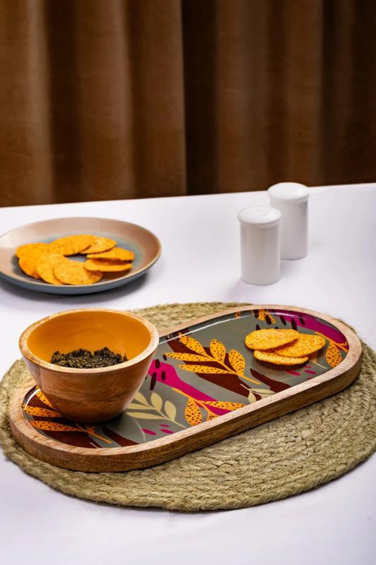 Serving Platter with Bowl