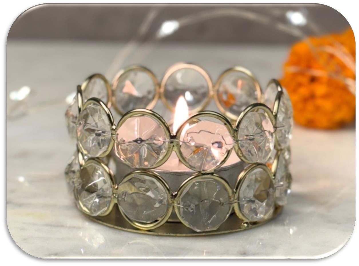 Crystal Diya Set of 4