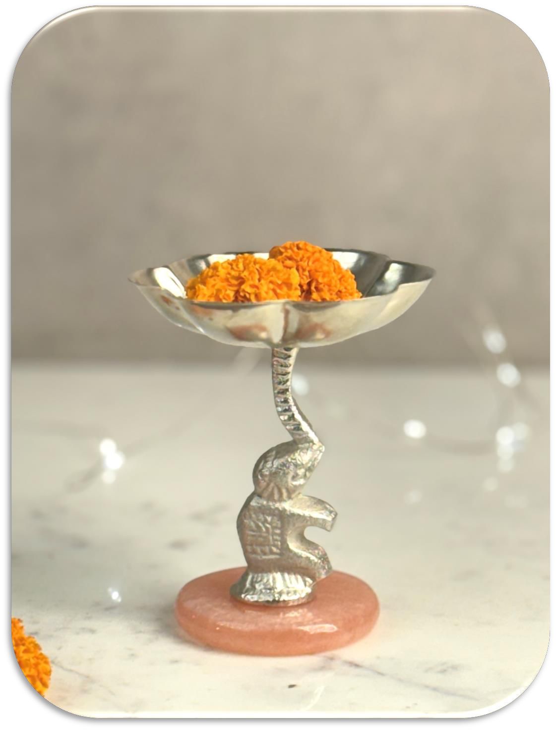 Handcrafted Metallic Diwali Diya Set of 4