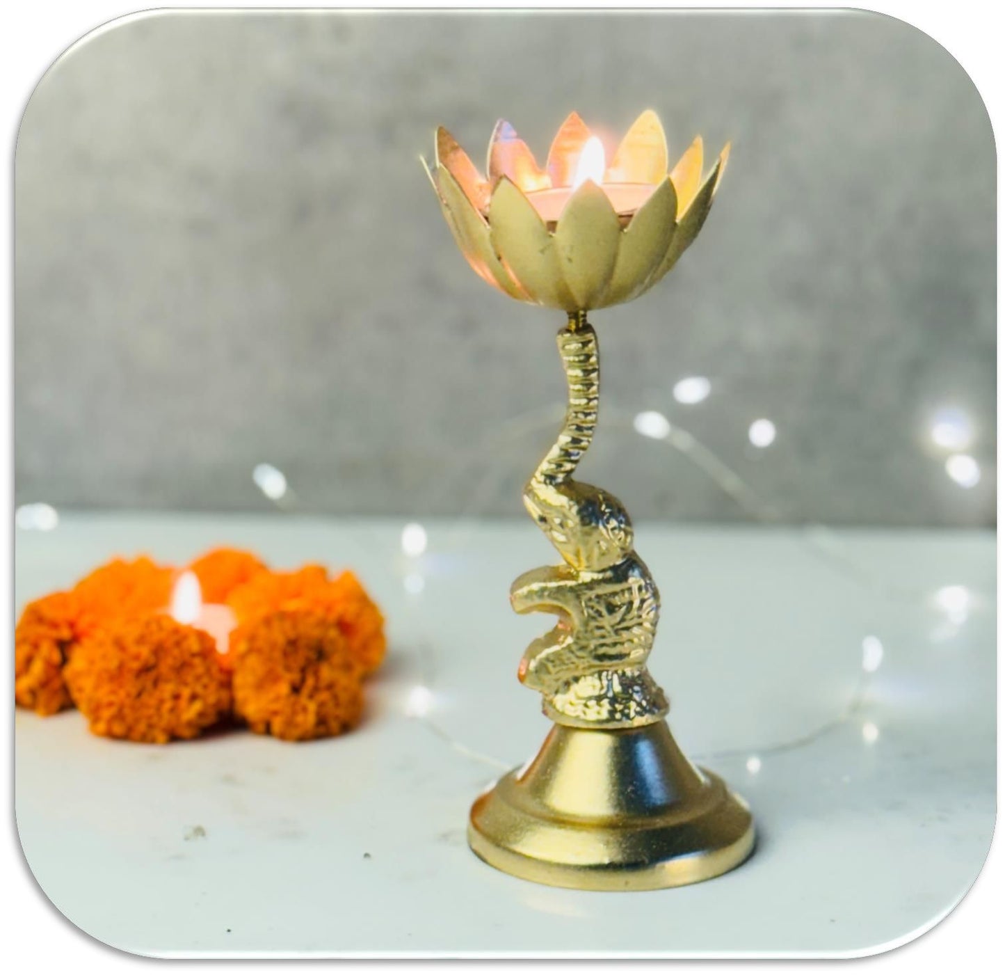 Handcrafted Metallic Diwali Diya Set of 4