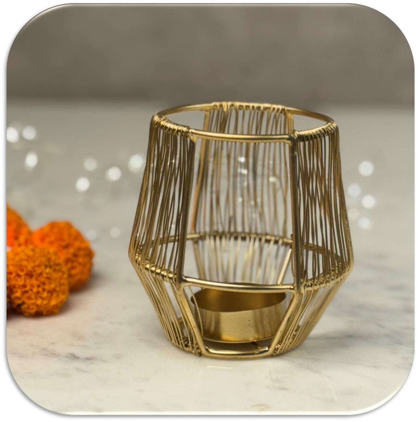 Handcrafted Metallic Diwali Diya Set of 4