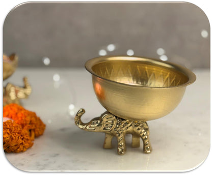 Handcrafted Metallic Diwali Diya Set of 4