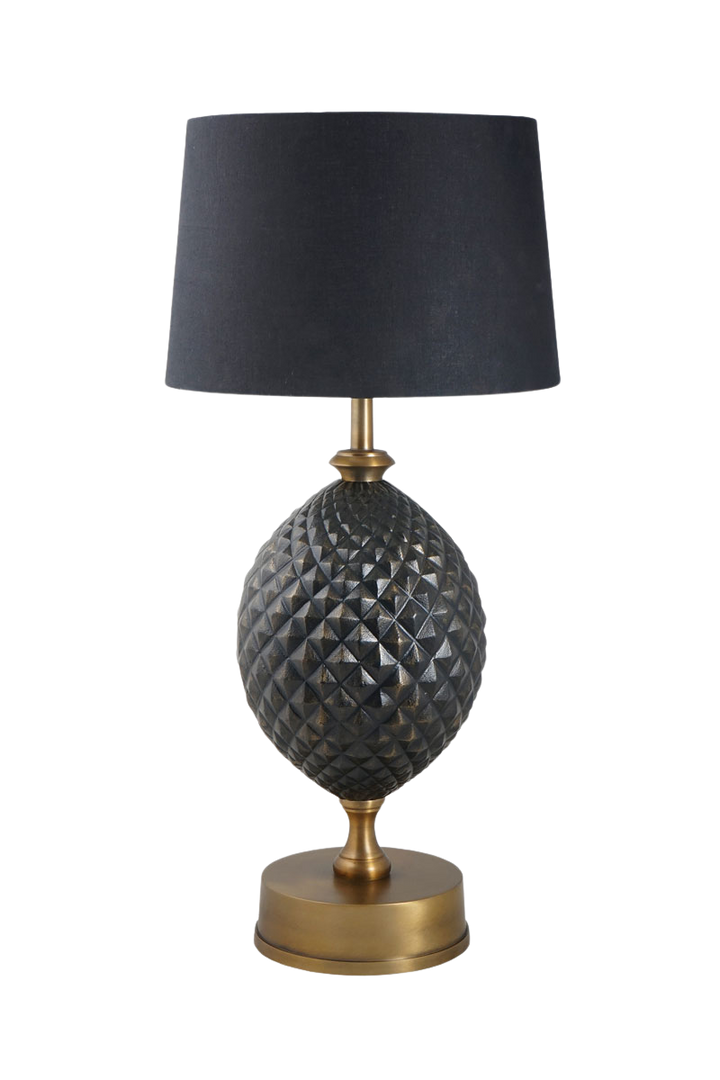 Vintage Black Diamond Table Lamp