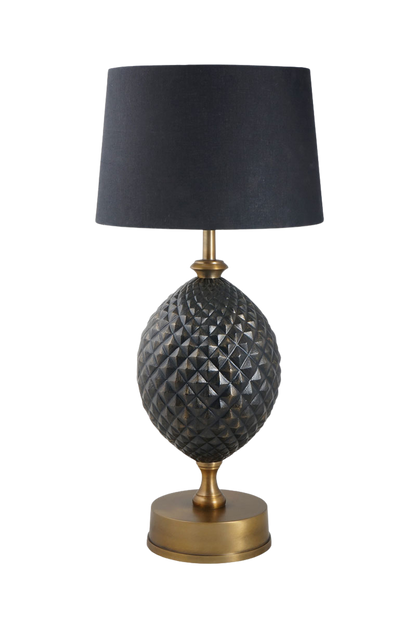 Vintage Black Diamond Table Lamp