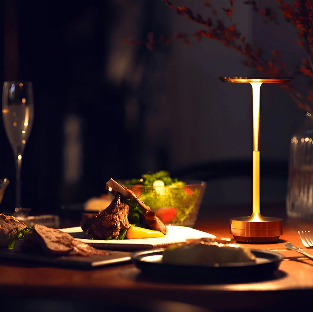 Slim Halo Iron LED Table Lamp