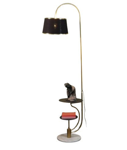 Floor Lamp with Shelves