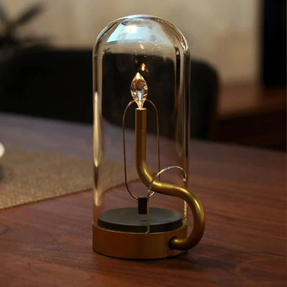 Curvo Glass Dome LED Table Lamp – Vintage Meets Modern