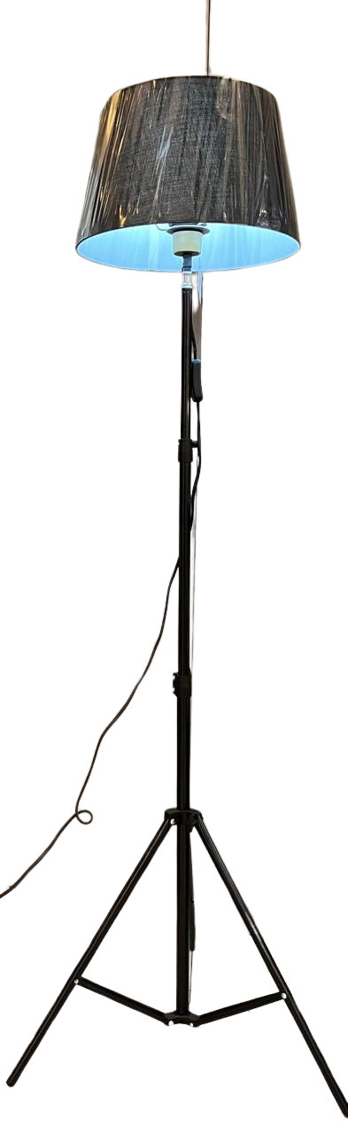 Tripod Floor Lamp with Black Shade